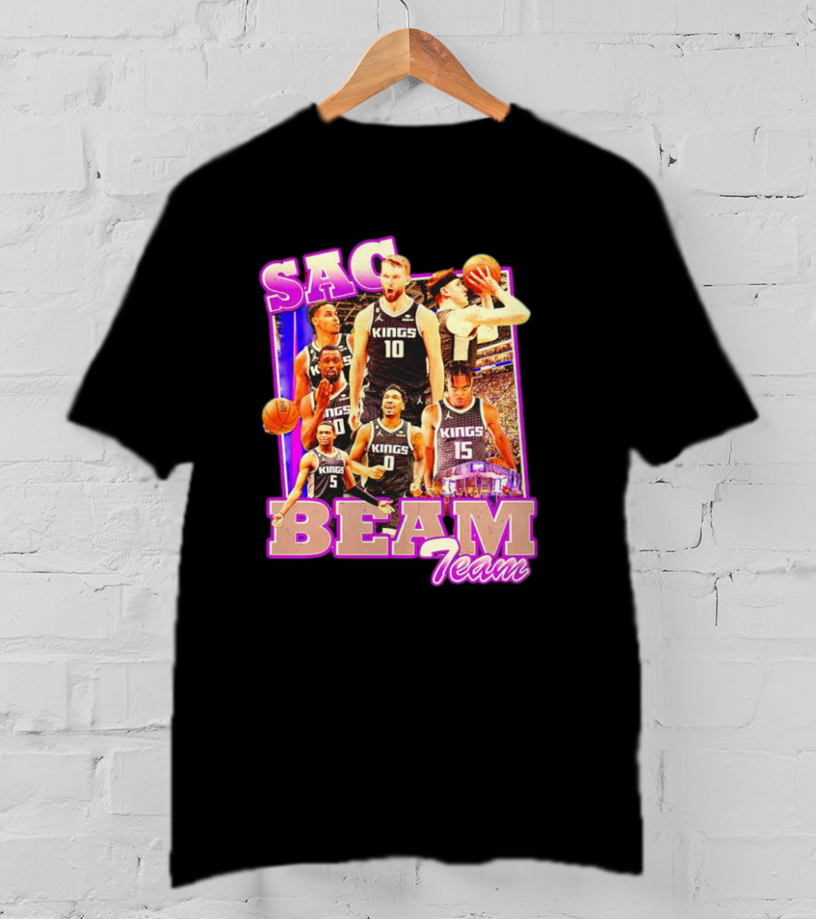 Sacramento Kings Sac Beam Team Basketball Players T-Shirt