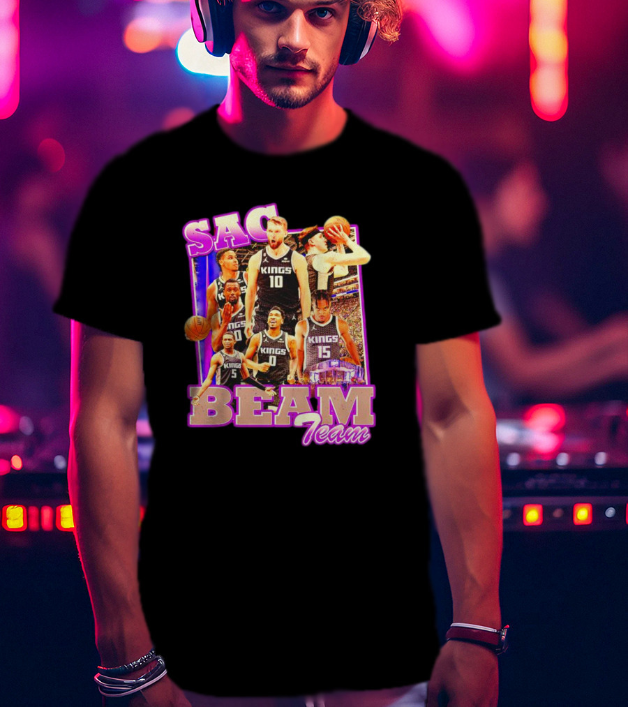 Sacramento Kings Sac Beam Team Basketball Players T-Shirt