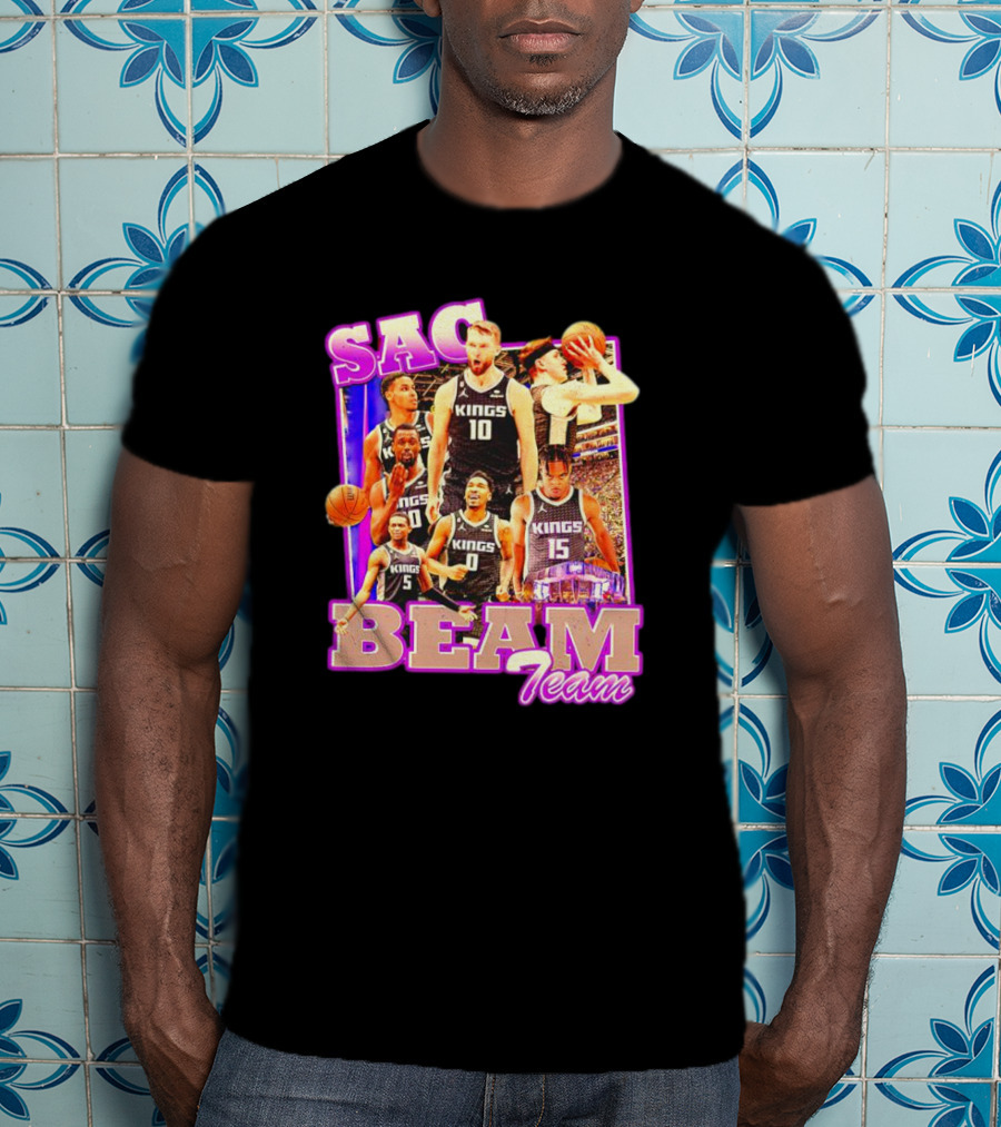 Sacramento Kings Sac Beam Team Basketball Players T-Shirt