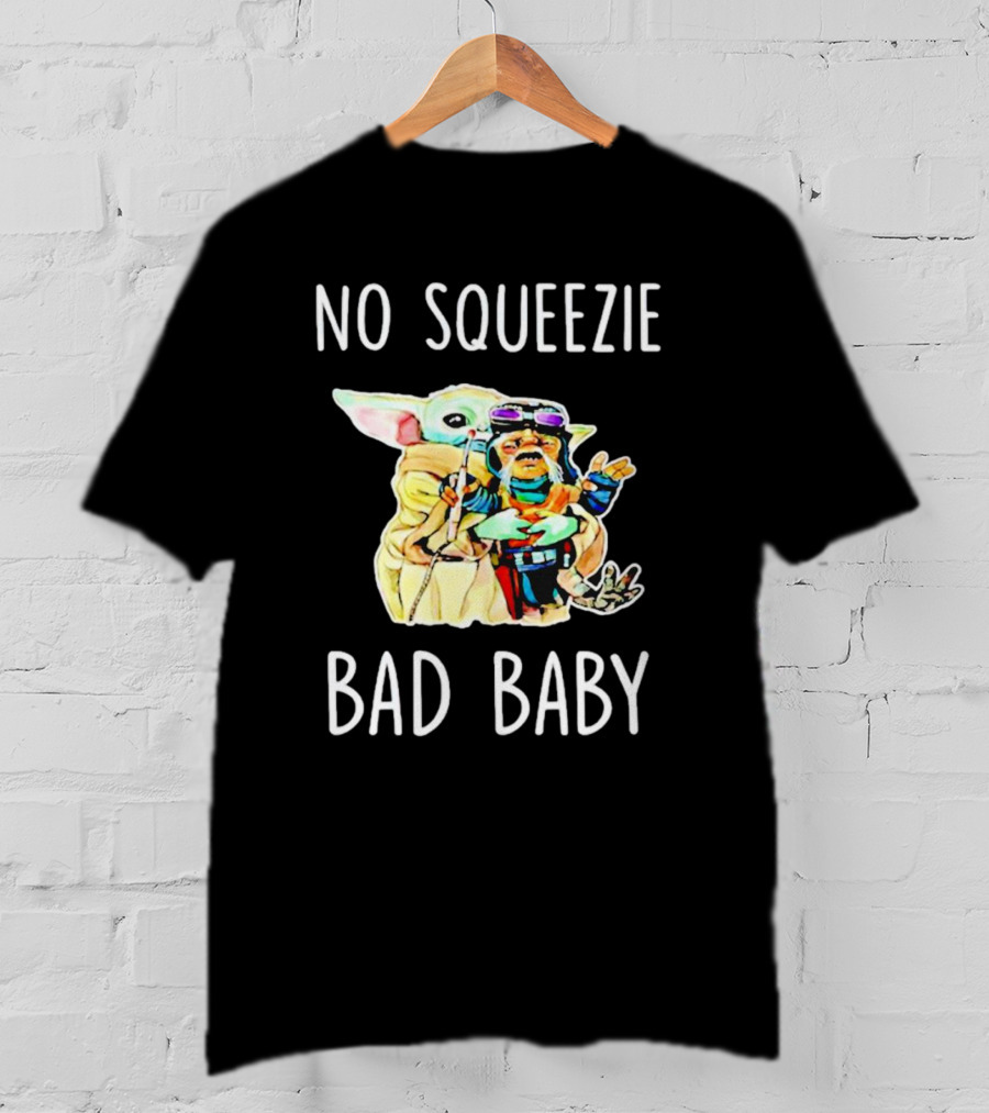 No Squeezie Bad Baby Yoda And Baby Babu Frik T-Shirt