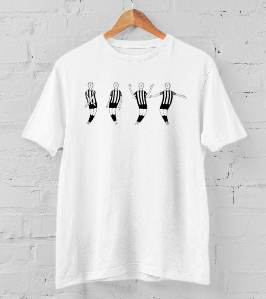 Big Dan Burn Soccer Figures In Striped Uniforms T-Shirt