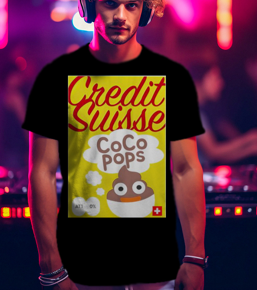 Credit Suisse CoCo Pops Parody Box AT1 0% T-Shirt