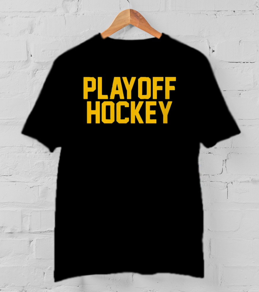 Dave Portnoy Playoff Hockey Black And Gold Text T-Shirt