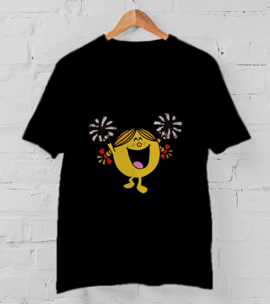 Little Miss Cheerleader Enthusiastic Pom-Pom Dance T-Shirt