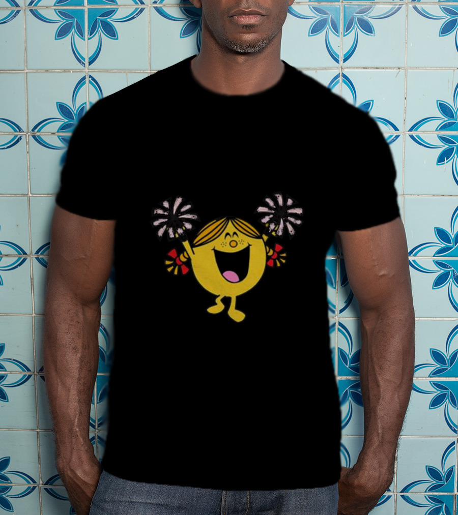 Little Miss Cheerleader Enthusiastic Pom-Pom Dance T-Shirt