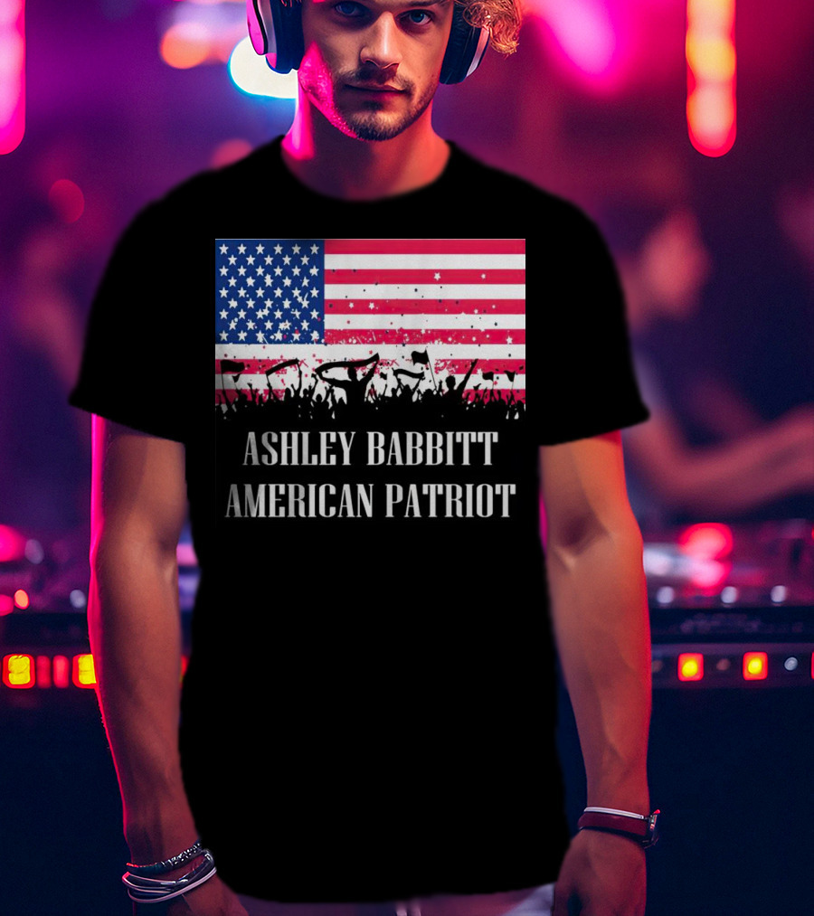 Ashley Babbitt American Patriot USA Flag Protesters T-Shirt