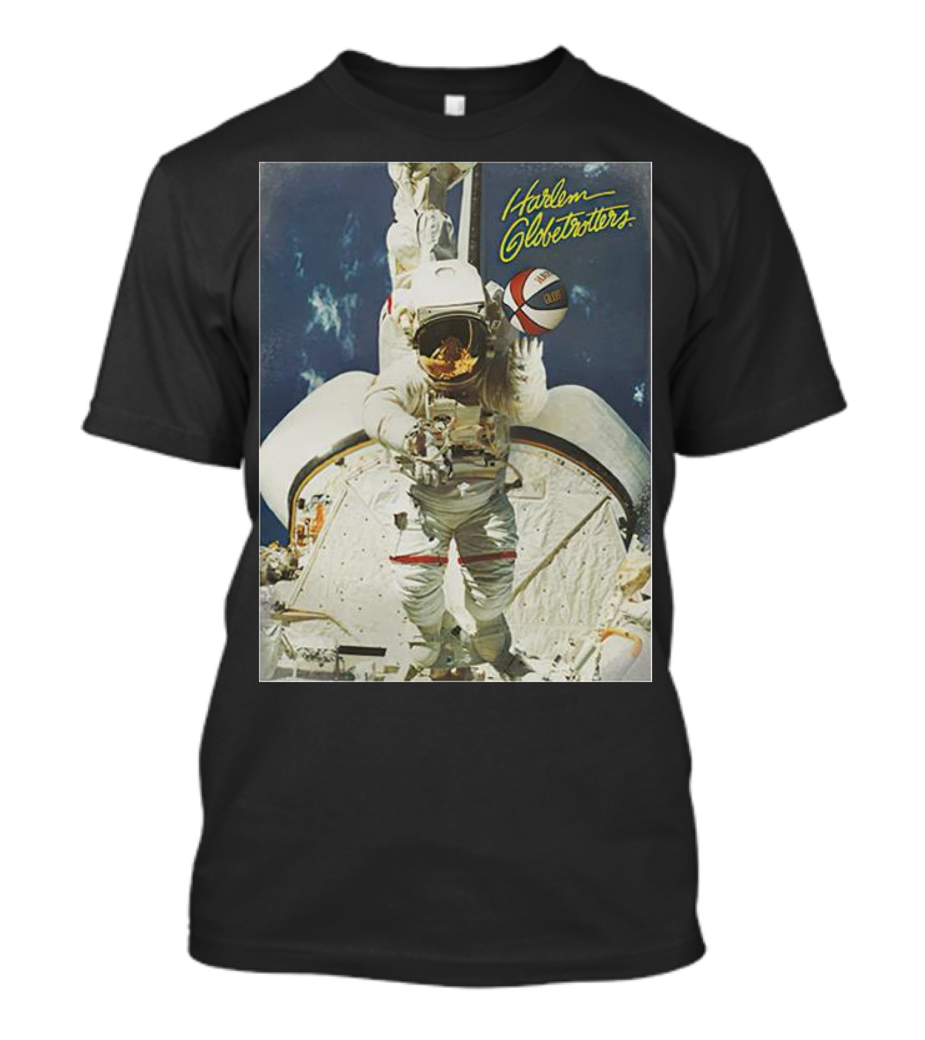 Harlem Globetrotters Astronaut Space Basketball Adventure T-Shirt
