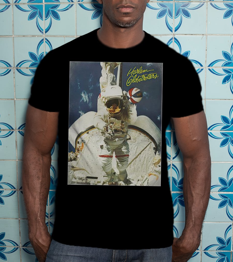 Harlem Globetrotters Astronaut Space Basketball Adventure T-Shirt