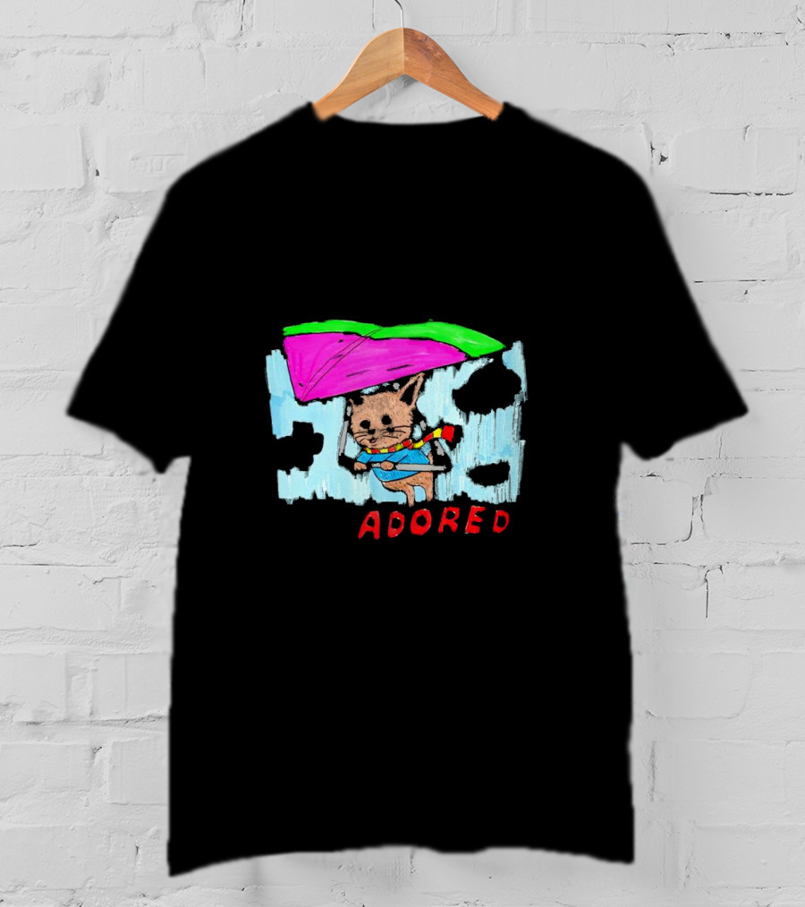 I'm Only In The Mood To Be Adored Cat With Kite And Scarf T-Shirt