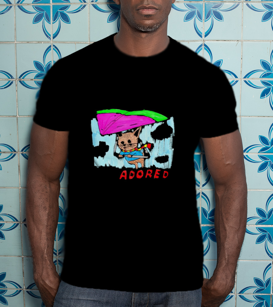 I'm Only In The Mood To Be Adored Cat With Kite And Scarf T-Shirt