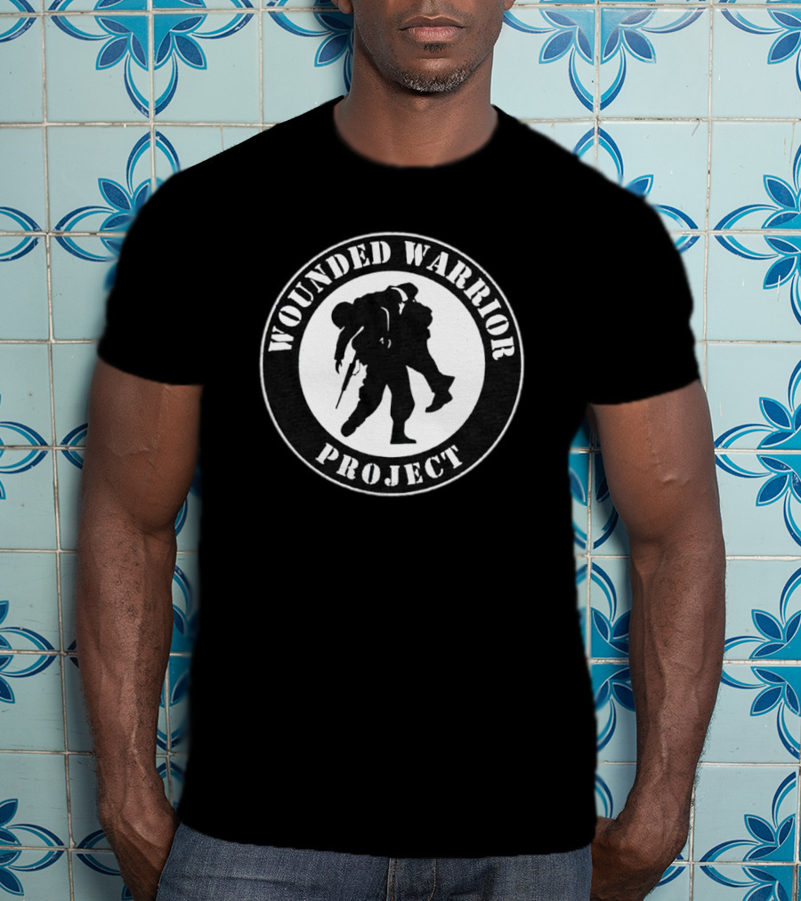 Wounded Warrior Project Logo Carrying Soldier T-Shirt