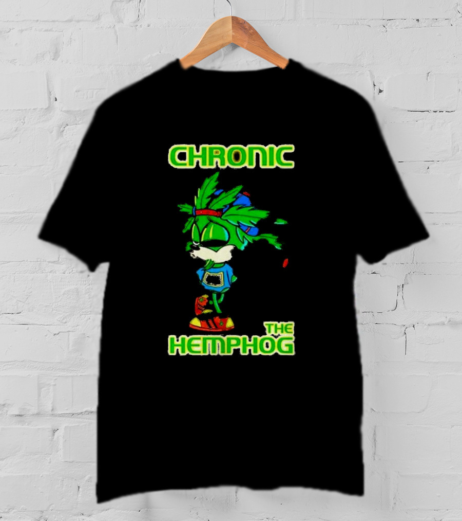 Chronic The Hemphog Weed Parody With Leafy Character T-Shirt