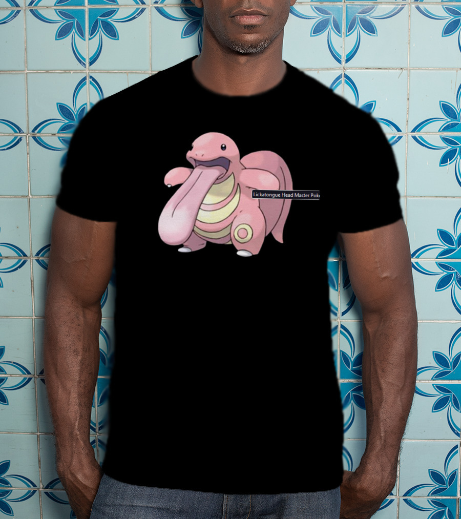 Lickatongue Head Master Pokemon Character Image T-Shirt