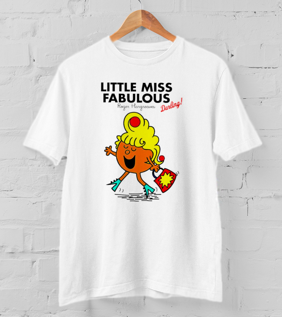 Little Miss Fabulous Roger Hargreaves Darling Vibrant Character Pose T-Shirt