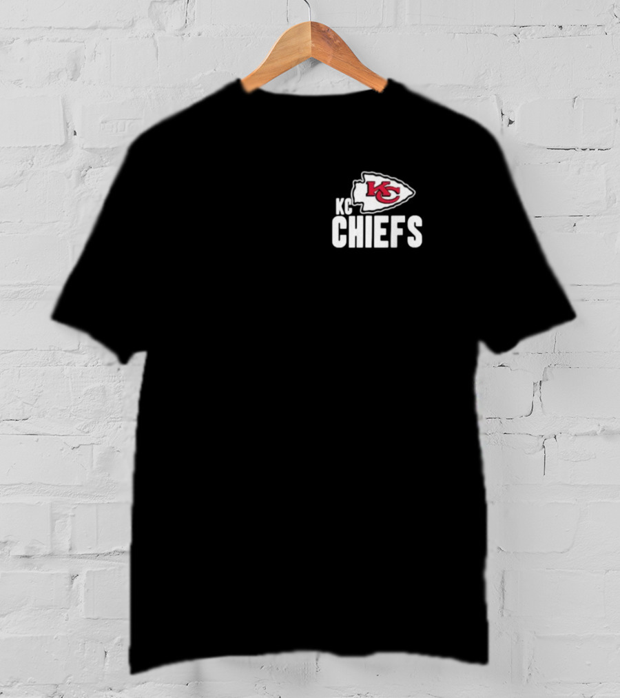 Kansas City Chiefs Anthracite Blitz Essential KC Chiefs Kingdom NFL T-Shirt