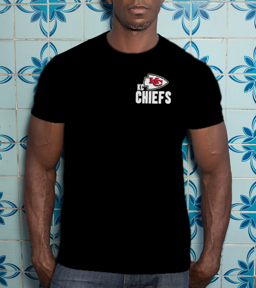 Kansas City Chiefs Anthracite Blitz Essential KC Chiefs Kingdom NFL T-Shirt