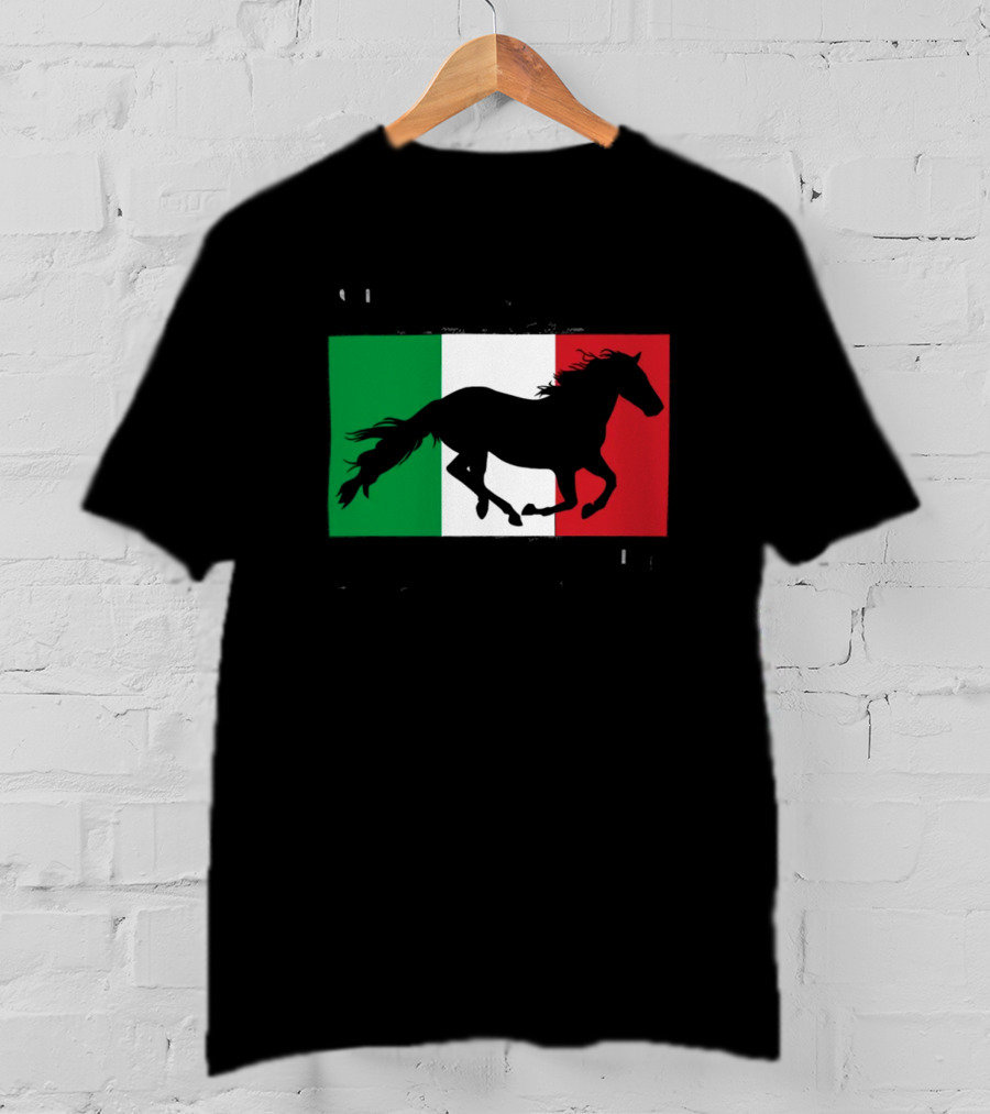 Save A Stallion Ride An Italian Italy Flag Stallion T-Shirt