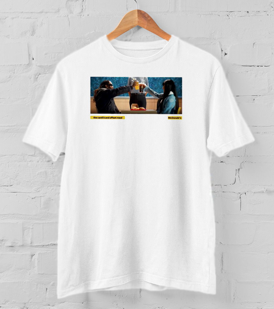 The Cardi B And Offset Meal McDonald's Celebration At Table T-Shirt