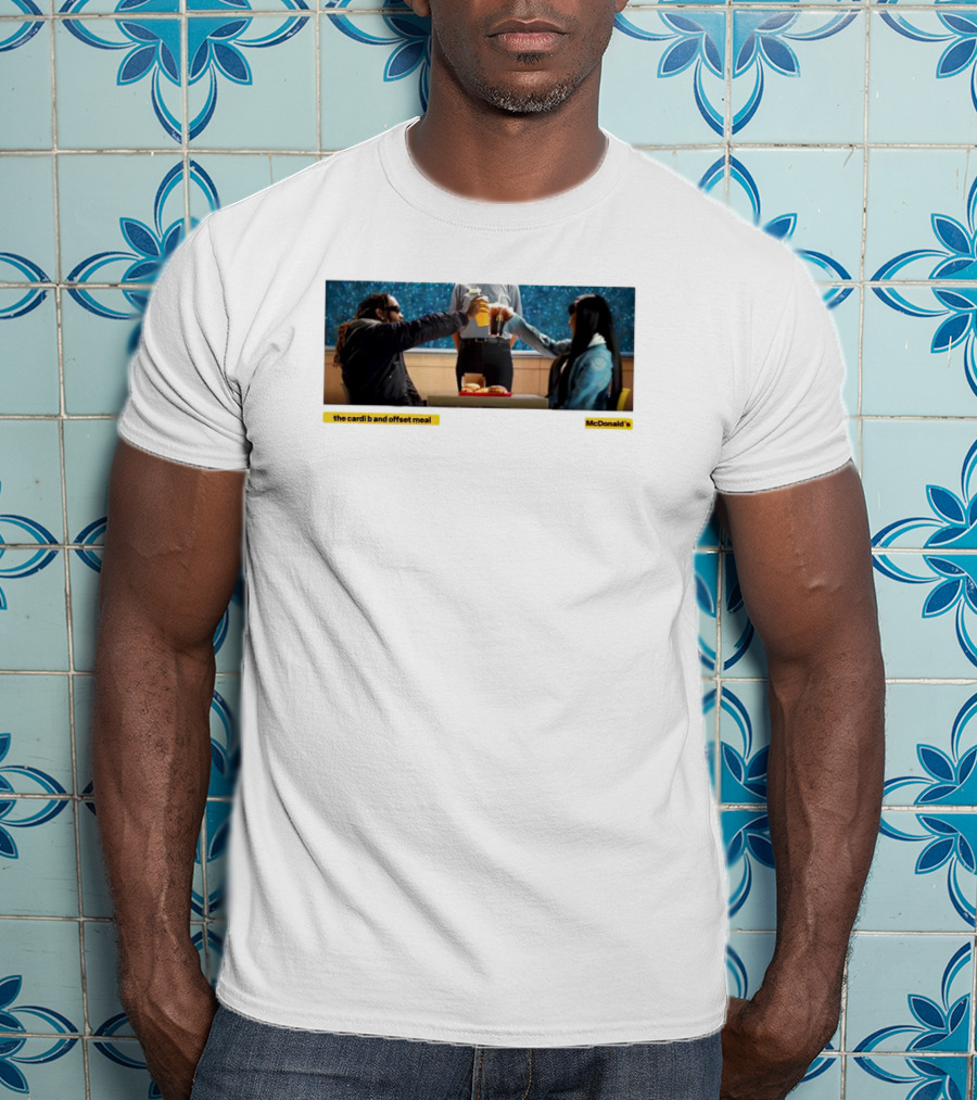 The Cardi B And Offset Meal McDonald's Celebration At Table T-Shirt