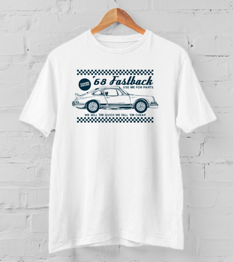 68 Fastback Classic Repair Parts Retro Car Enthusiast T-Shirt