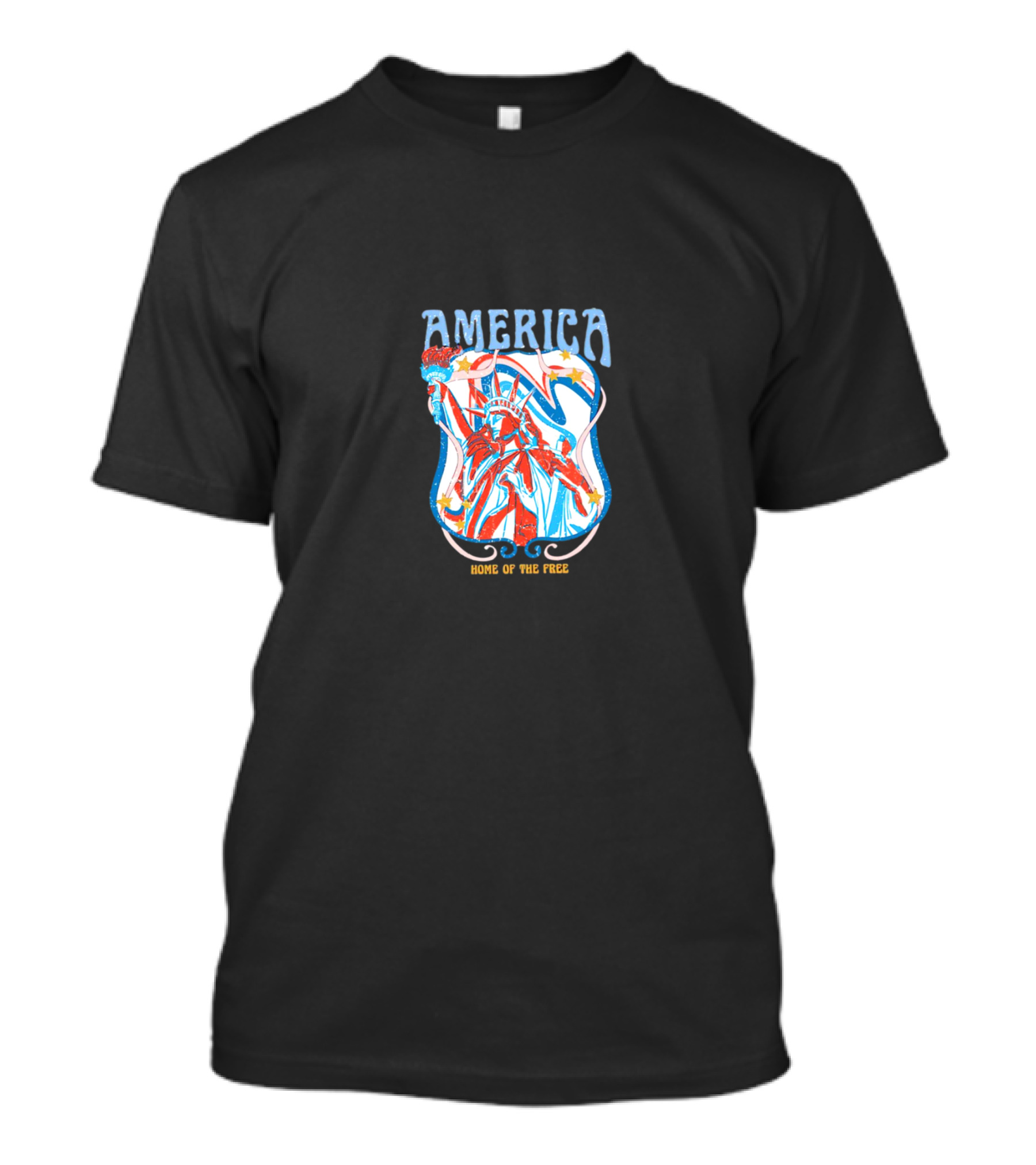 America Home Of The Free Statue Of Liberty MAGA T-Shirt