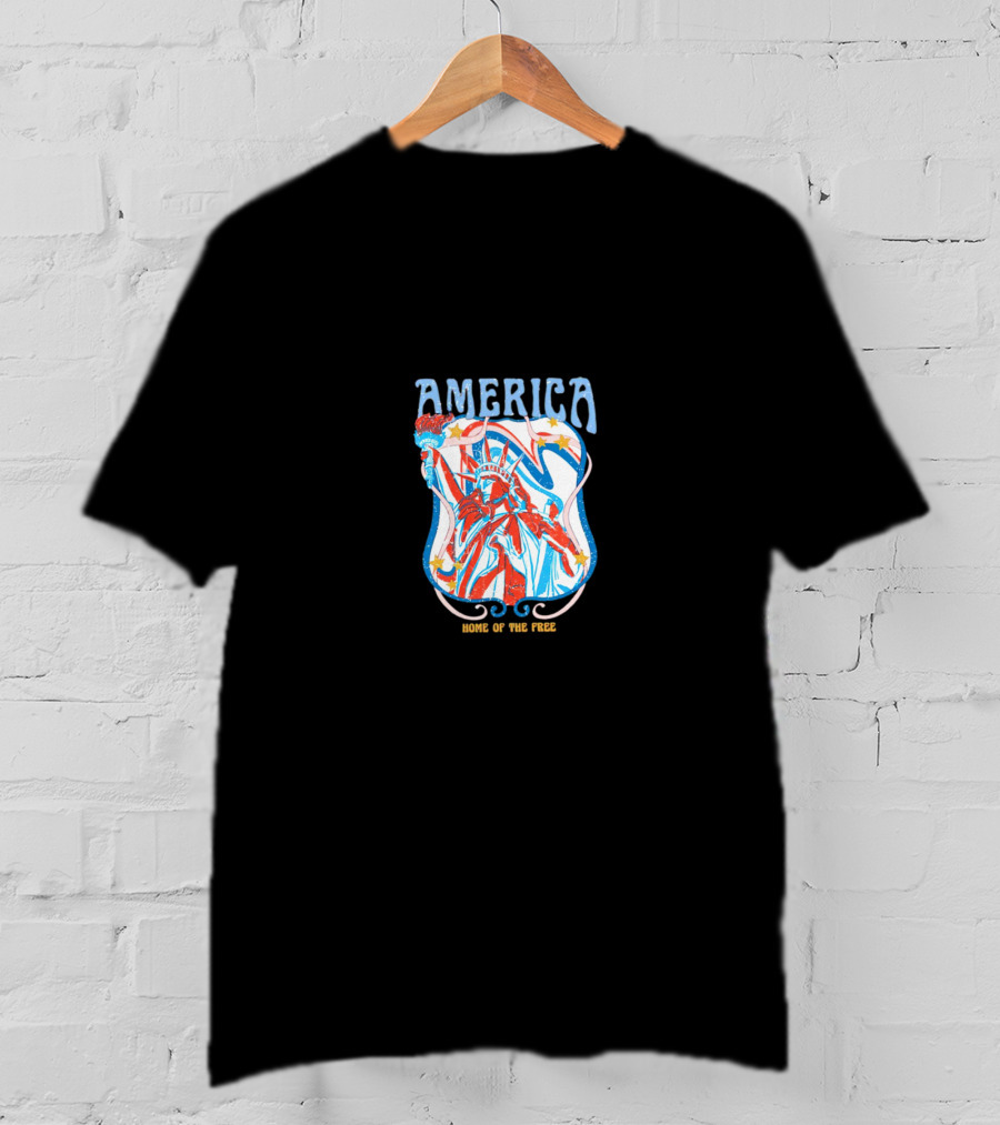 America Home Of The Free Statue Of Liberty MAGA T-Shirt