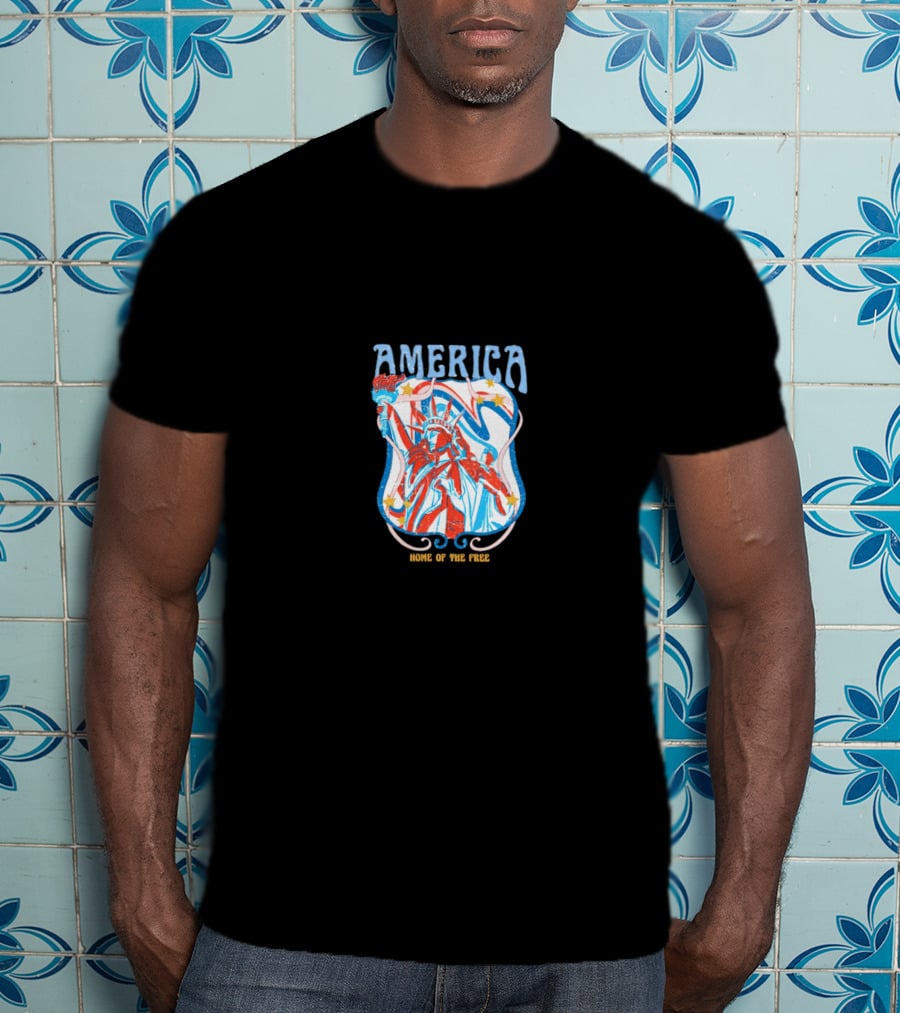America Home Of The Free Statue Of Liberty MAGA T-Shirt