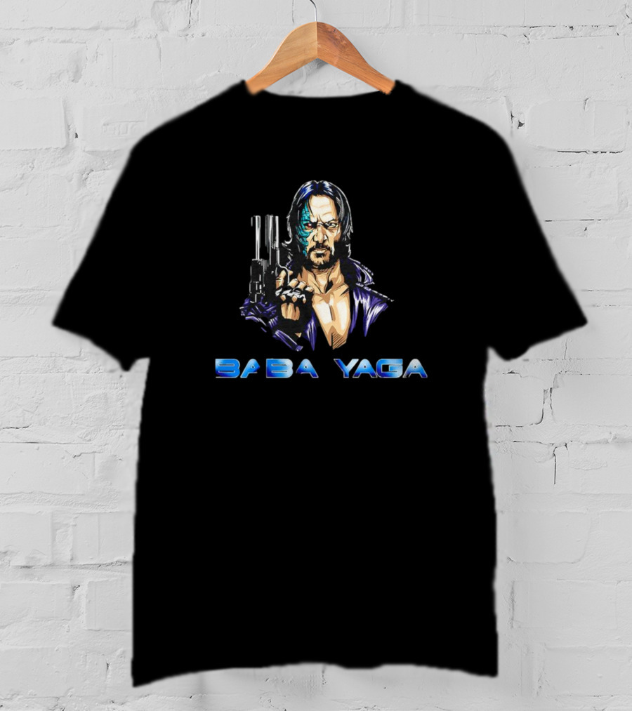 Baba Yaga Wickminator John Comic Style Guns T-Shirt