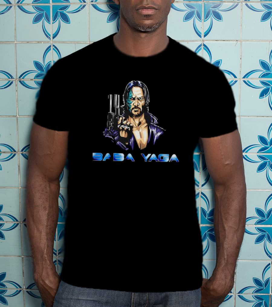 Baba Yaga Wickminator John Comic Style Guns T-Shirt