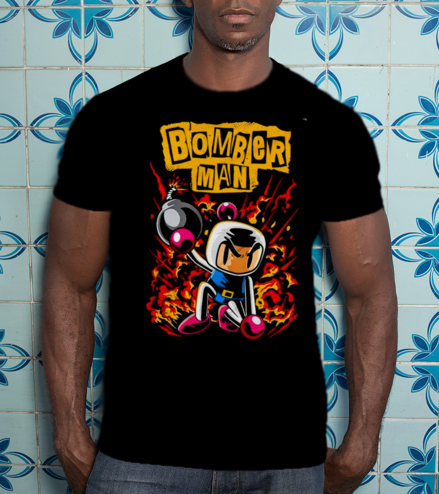 Bomberman Dynamic Action Explosion Iconic T-Shirt