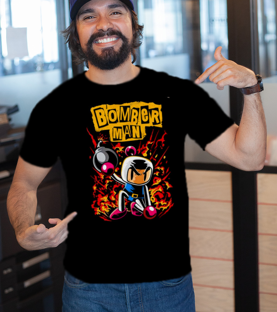 Bomberman Dynamic Action Explosion Iconic T-Shirt