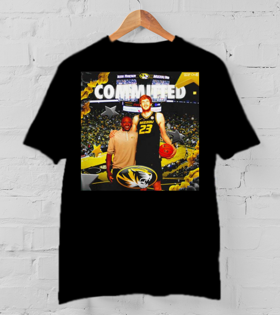 Connor Vanover Mizzou Arena Basketball Commitment With Tigers T-Shirt