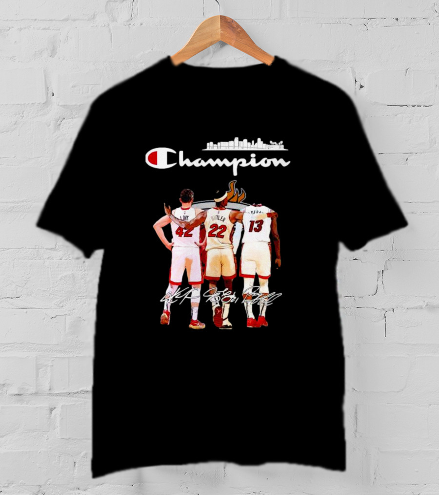 Champion Miami Heat Love Butler Adebayo Signatures T-Shirt