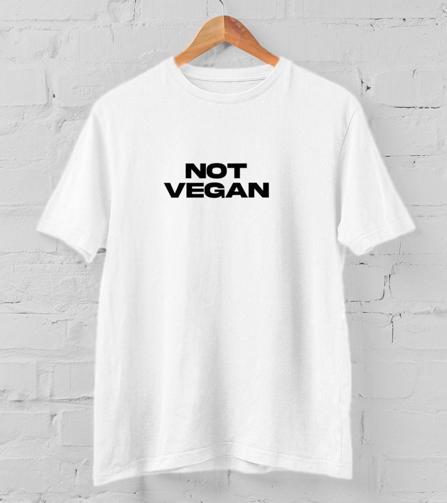 NOT VEGAN Black T-Shirt