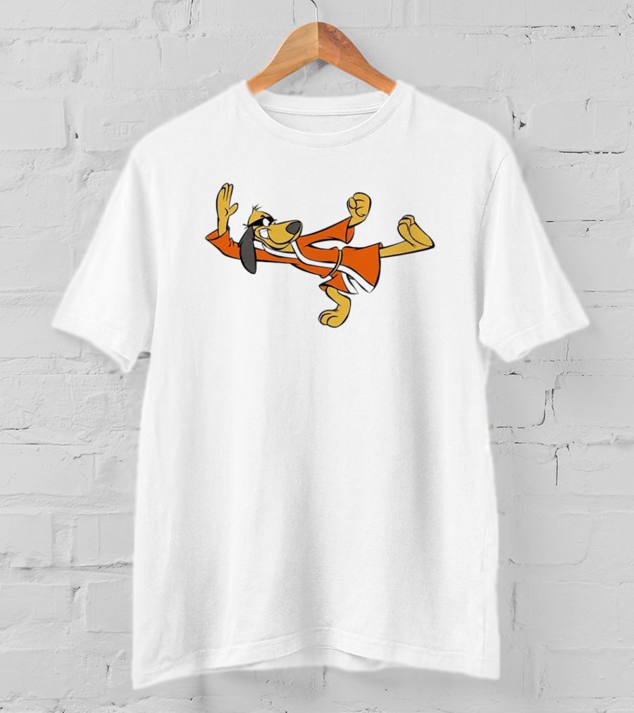 Hong Kong Phooey Cartoon Martial Arts Flying Kick T-Shirt