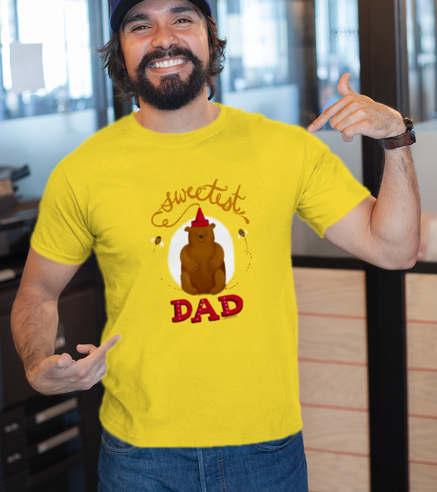 Sweetest Dad Bear Fathers Day T-Shirt