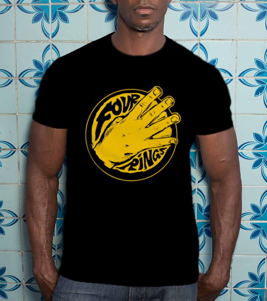 Four Rings Basketball Hand Bay Area Victory Celebrations T-Shirt