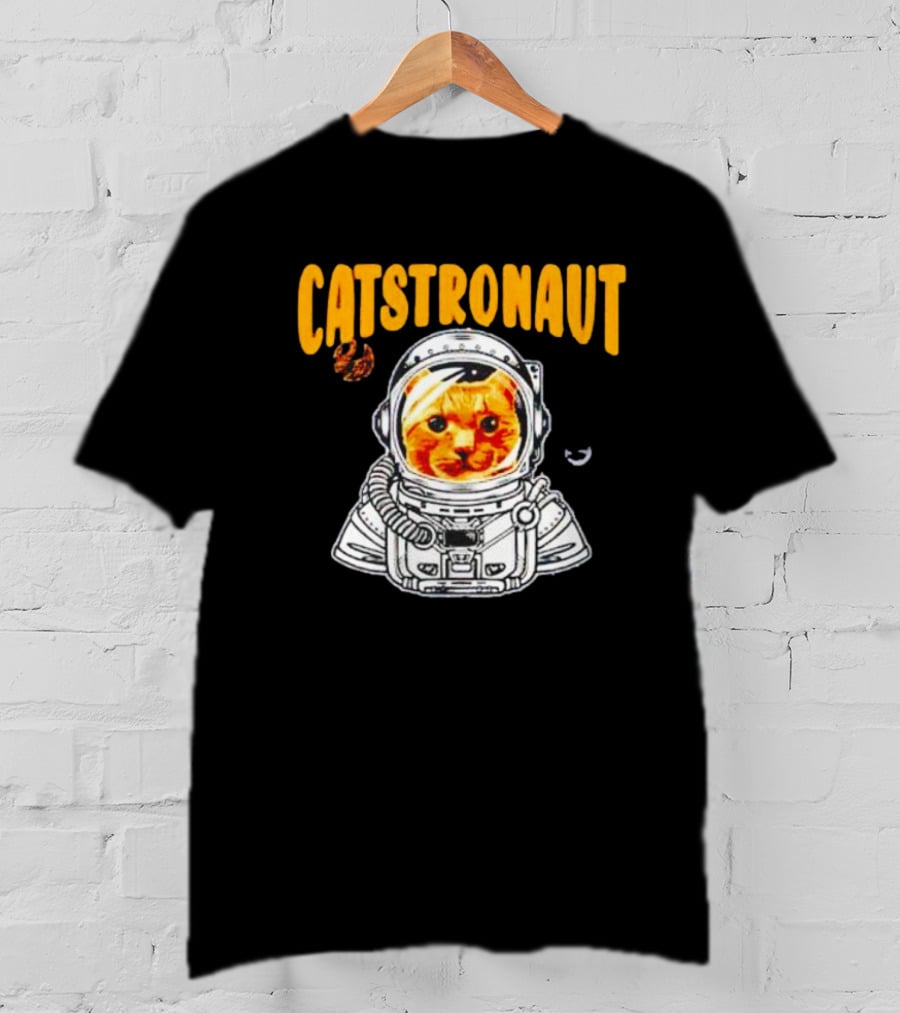 Catstronaut Funny Space Cat In Astronaut Suit T-Shirt