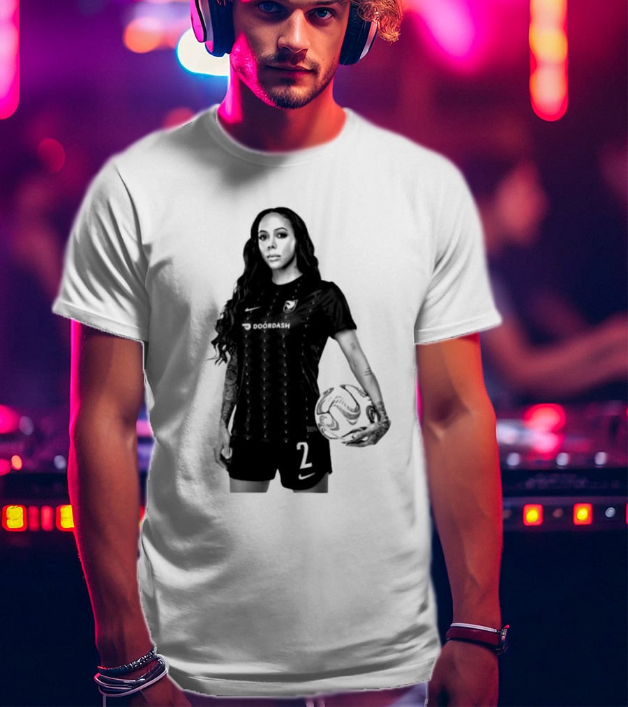 League Sydney Leroux 2 DoorDash Soccer T-Shirt