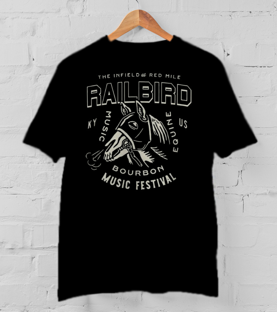 Railbird Music Festival KY Bourbon Equine Skeleton The Infield At Red Mile T-Shirt