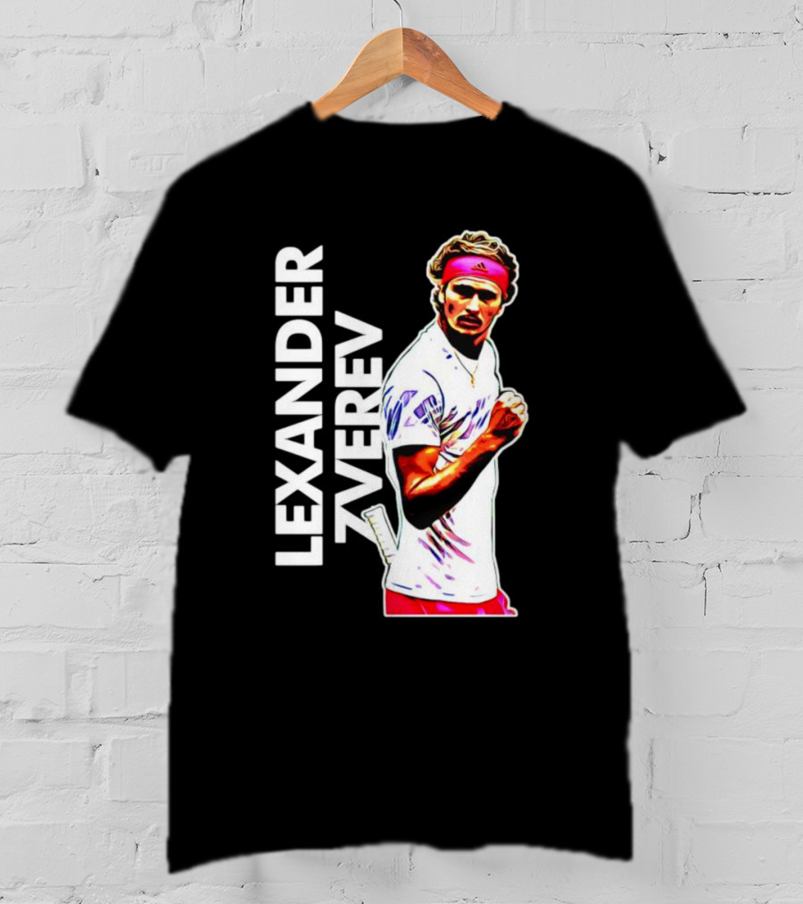 Alexander Zverev Tennis Player Vibrant Action Image T-Shirt