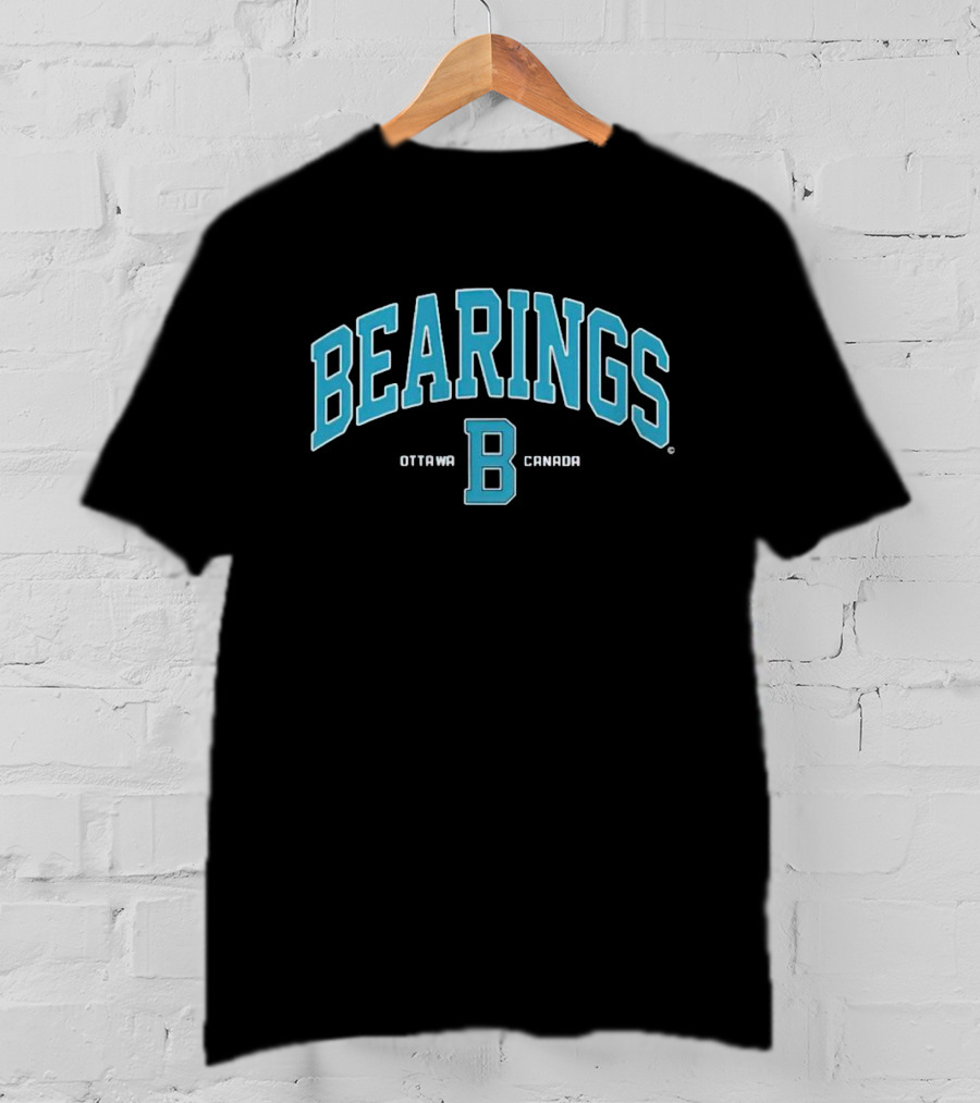 Bearings Ottawa B Canada Blue Athletic T-Shirt