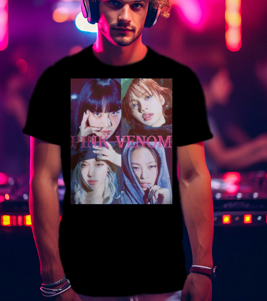 BLACKPINK Born Pink Pink Venom Album Cover T-Shirt