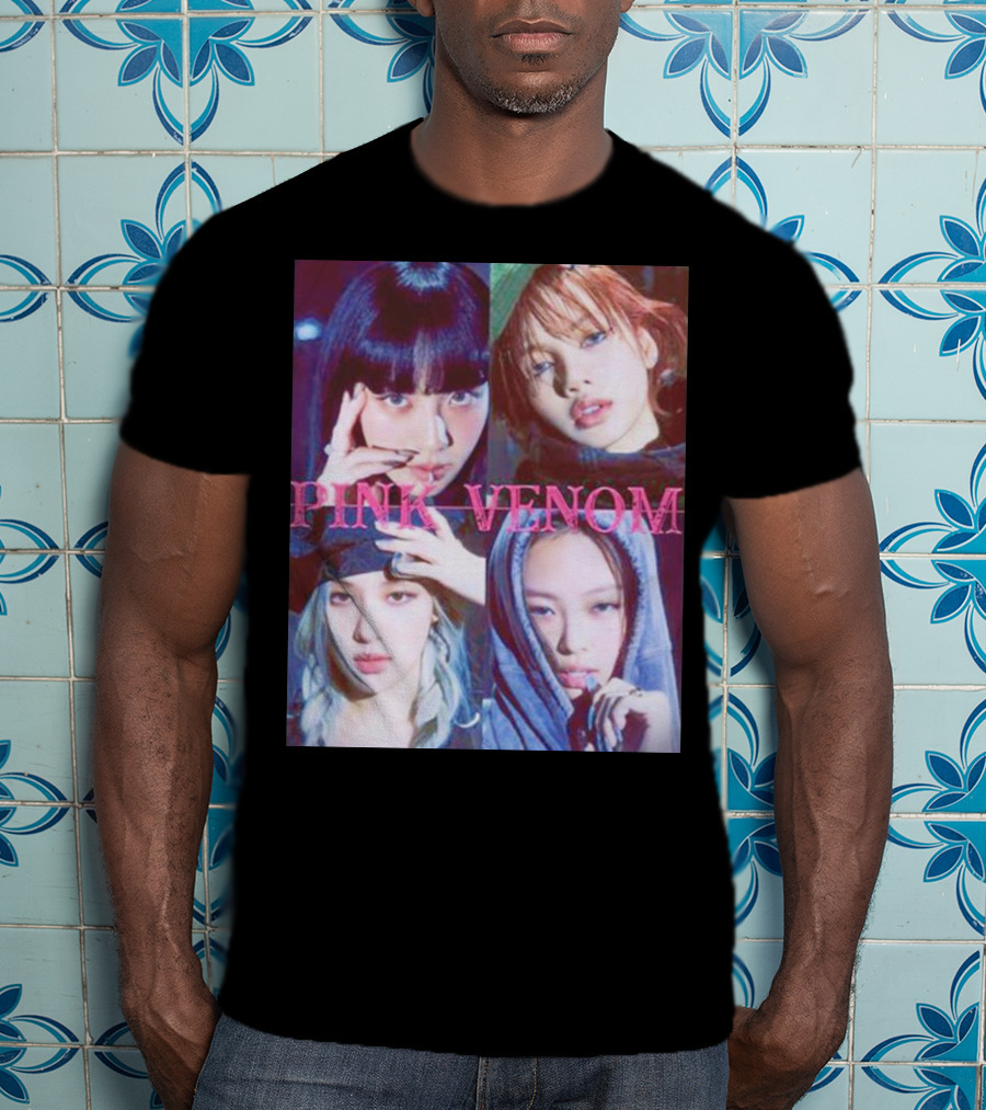 BLACKPINK Born Pink Pink Venom Album Cover T-Shirt