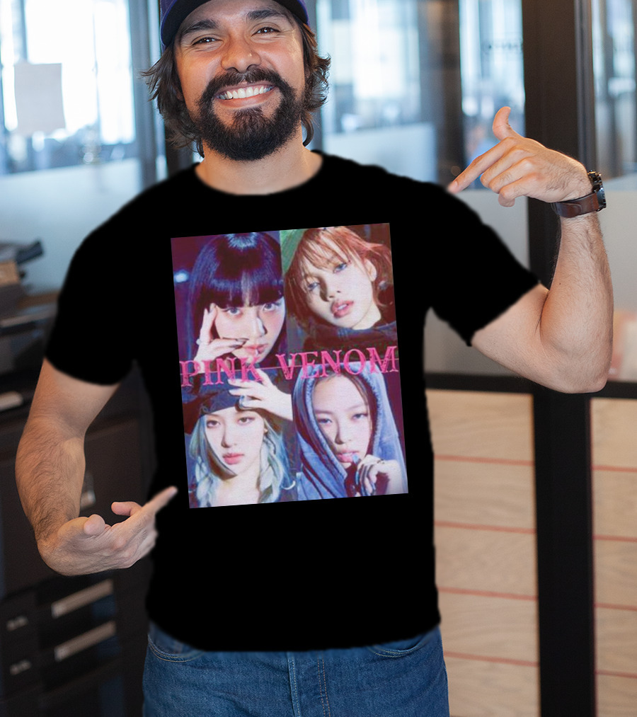 BLACKPINK Born Pink Pink Venom Album Cover T-Shirt