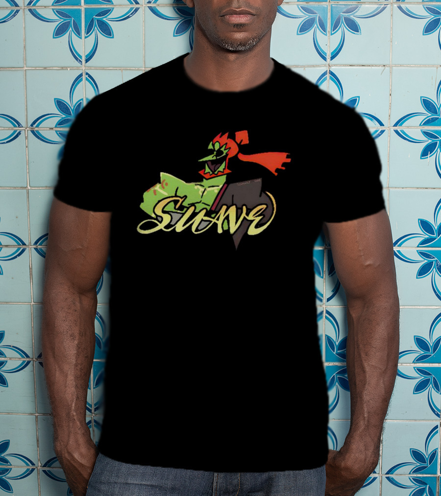 CucuI Ganon Dos Suave Green Red Masked Character T-Shirt