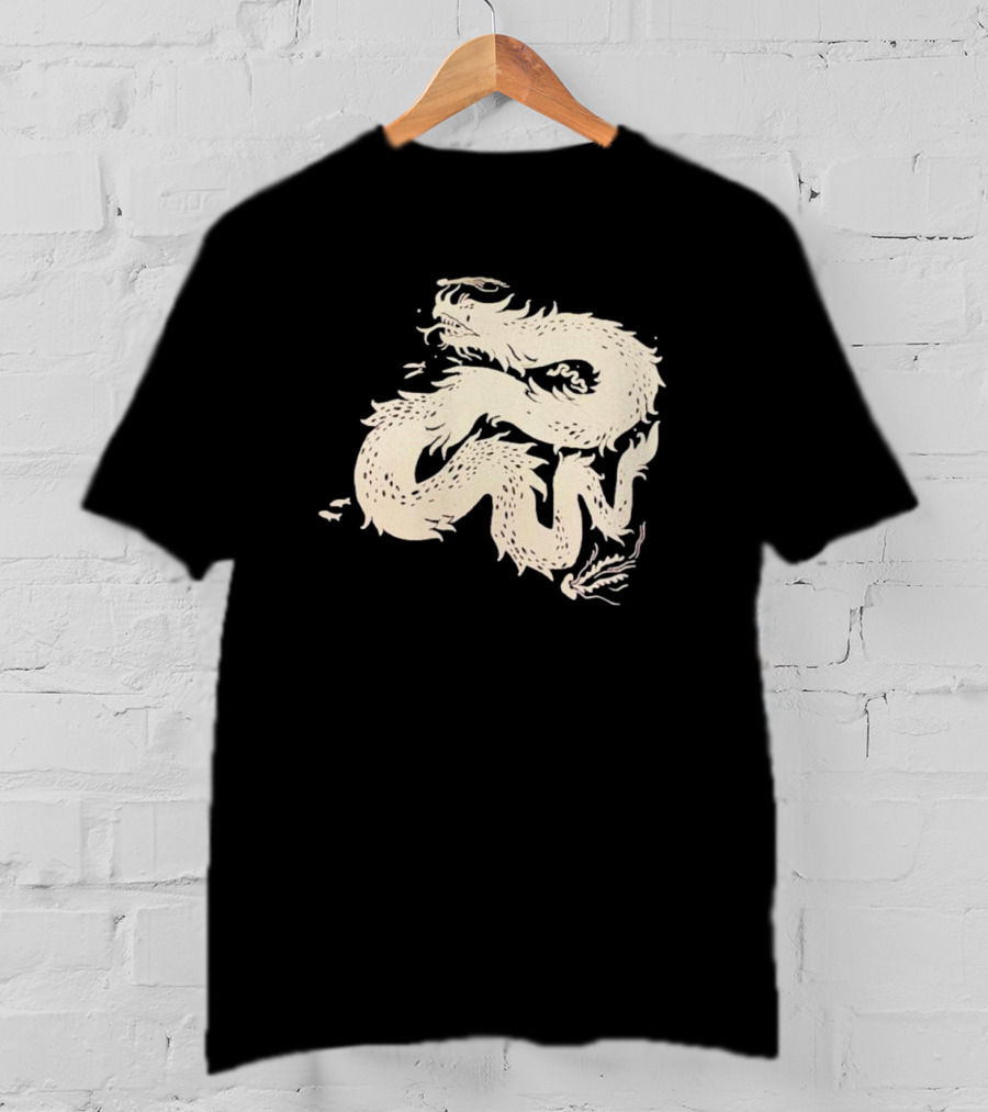 Eli Spencer Pop-Up Dragon Whimsical Serpentine Creature T-Shirt