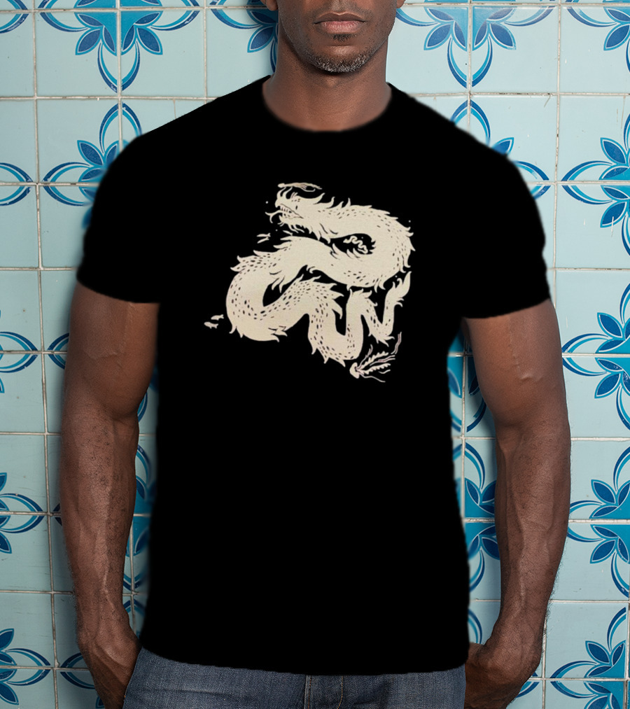 Eli Spencer Pop-Up Dragon Whimsical Serpentine Creature T-Shirt