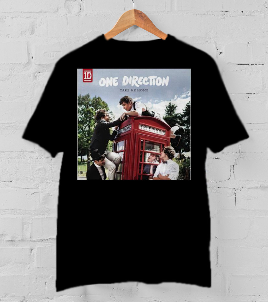 One Direction Take Me Home Red Telephone Booth Scene T-Shirt