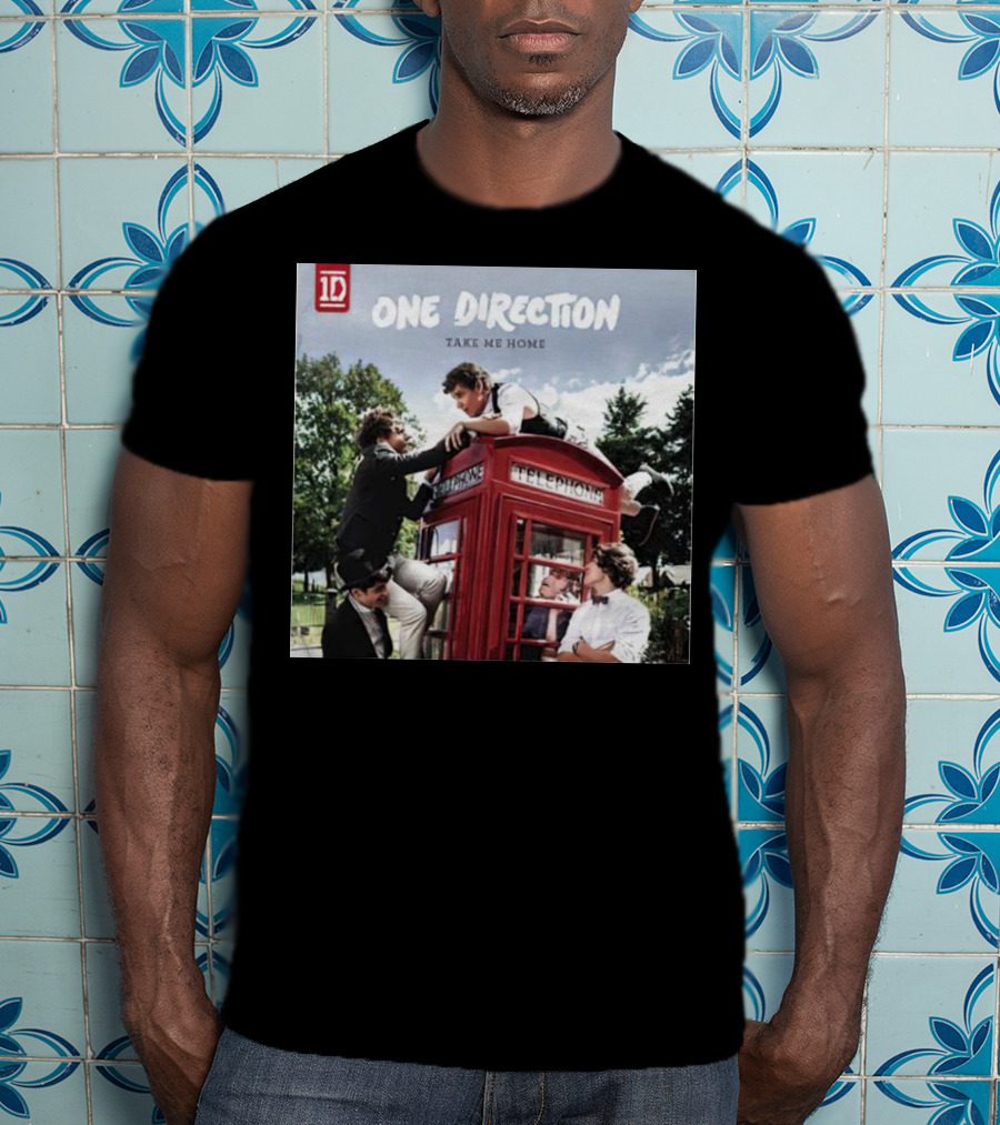 One Direction Take Me Home Red Telephone Booth Scene T-Shirt